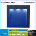 YJQ-0030 IP54 3W Waterproof Outdoor & Indoor LED Recessed Square Wall Light